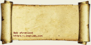 Isidora Anić vizit kartica